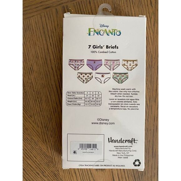 Disney Encanto Size 6 Girls 7 Briefs - Picture 3 of 4